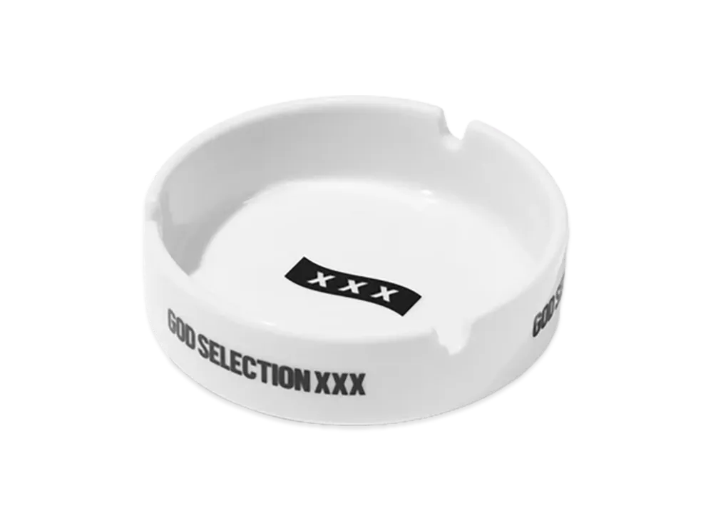 GOD SELECTION XXX Box Logo Ceramic Ashtray GX-S26-GD-03 "White"