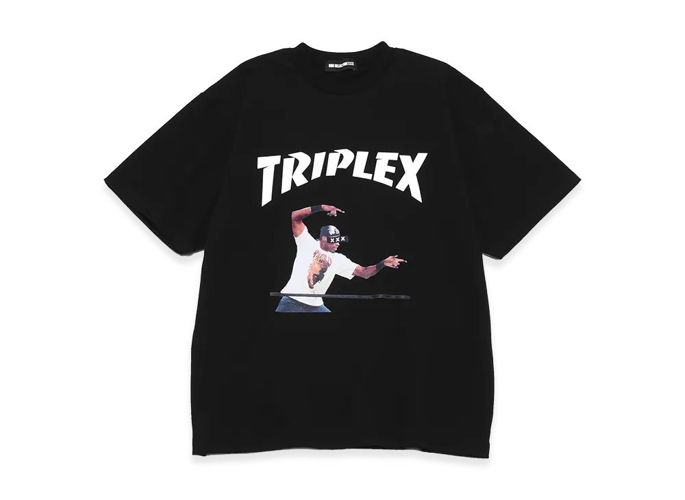 GOD SELECTION XXX Triplex Arch Logo Player Photo Tee GX-S26-ST-18 "Black"