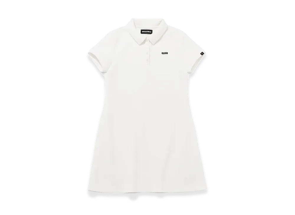 GOD SELECTION XXX Women's Mini Box Logo Polo One-Piece GXL-S26-OP-01 "White"