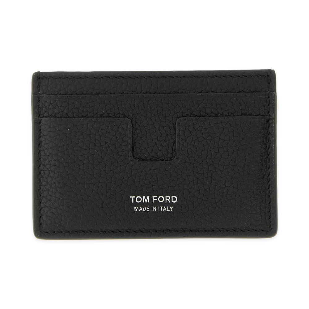 TOM FORD Hammered Card Holder "Black"