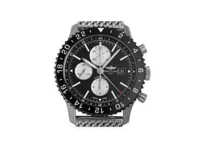 Breitling Chronoliner "Black/Stainless Steel"