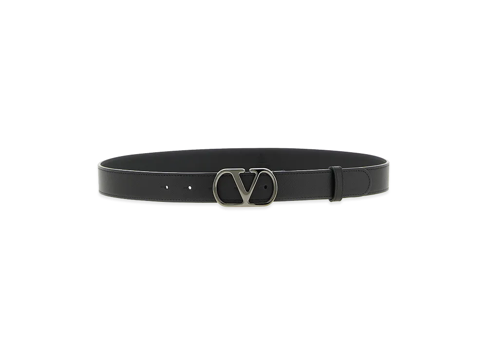 Valentino Garavani Vlogo Signature Belt "Black"