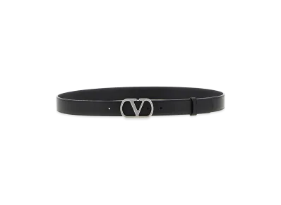Valentino Garavani Vlogo Signature Belt "Black"