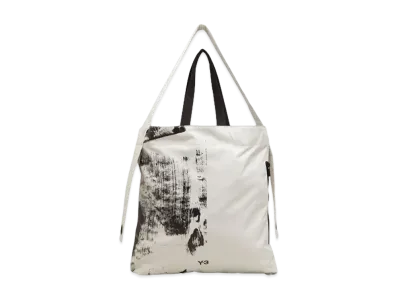 Y-3 AOP C Bag "White/Black"