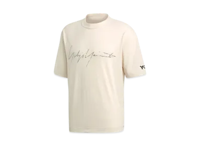Y-3 Distressed Signature SS Tee "Off White"