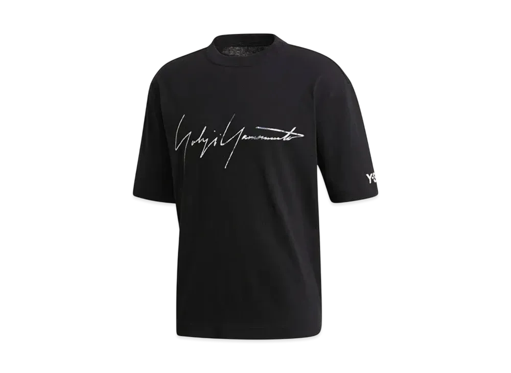 Y-3 Distressed Signature SS Tee "Black"