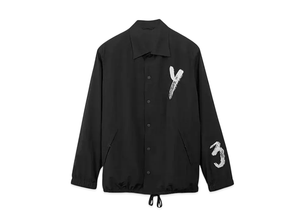 Y-3 Weissly Oversized Brushed Logo Coach Jacket "Black"