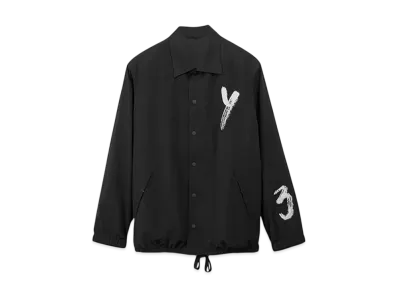 Y-3 Weissly Oversized Brushed Logo Coach Jacket "Black"
