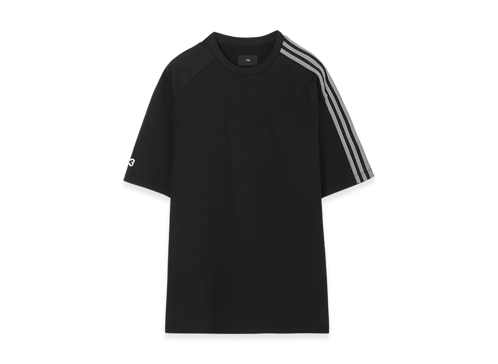 Y-3 3S SS Crewneck Tee "Black/Offwhite"