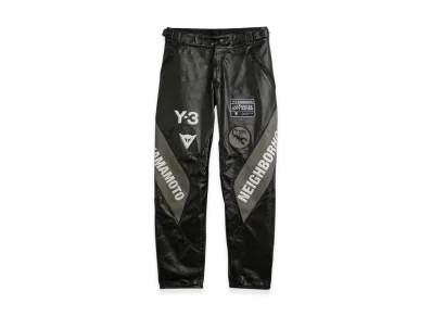 Y-3 x NEIGHBORHOOD Leather Racer Pants "Black"