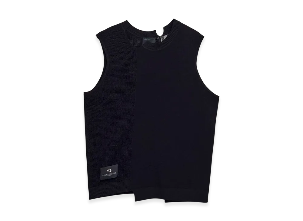 Y-3 GFX Knitted Vest "Black"