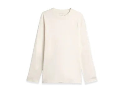 Y-3 Logo Long Sleeve Tee "Chalk White"