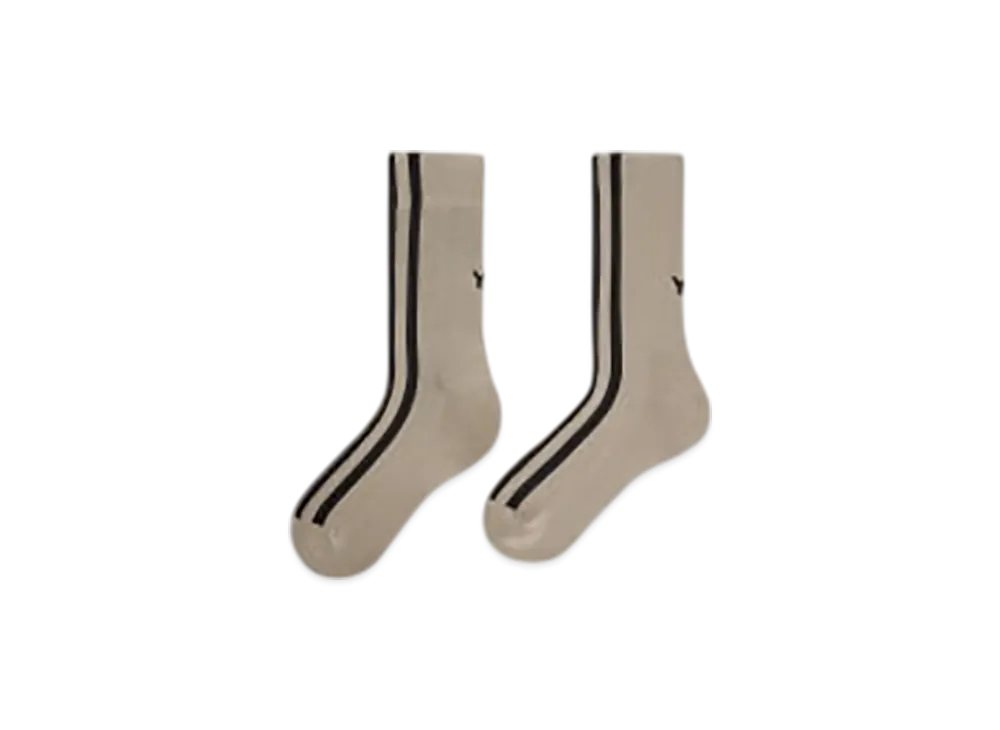 Y-3 Stripes Socks "Light Brown"