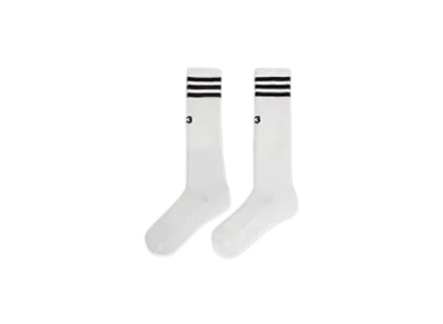 Y-3 Stripes High Socks "White"
