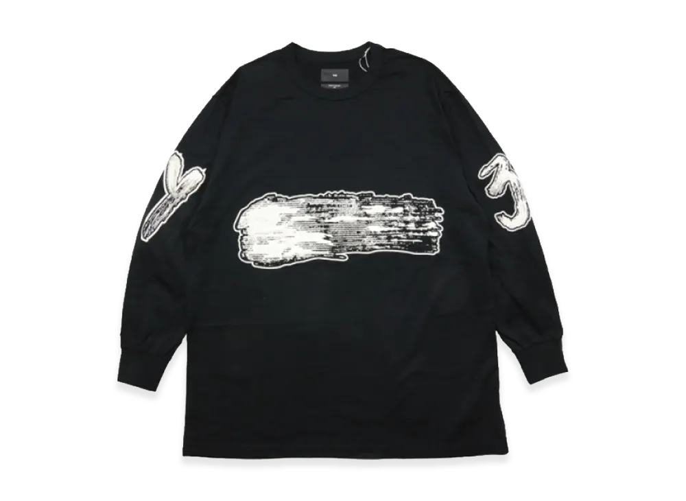 ワイスリー グラフィック ロングスリーブTシャツ "ブラック"