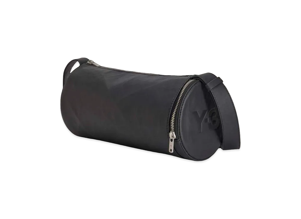 Y-3 Leather Barrel Bag "Black"