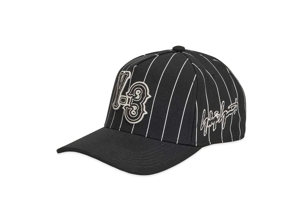 Y-3 Pinstripe Cap "Black"