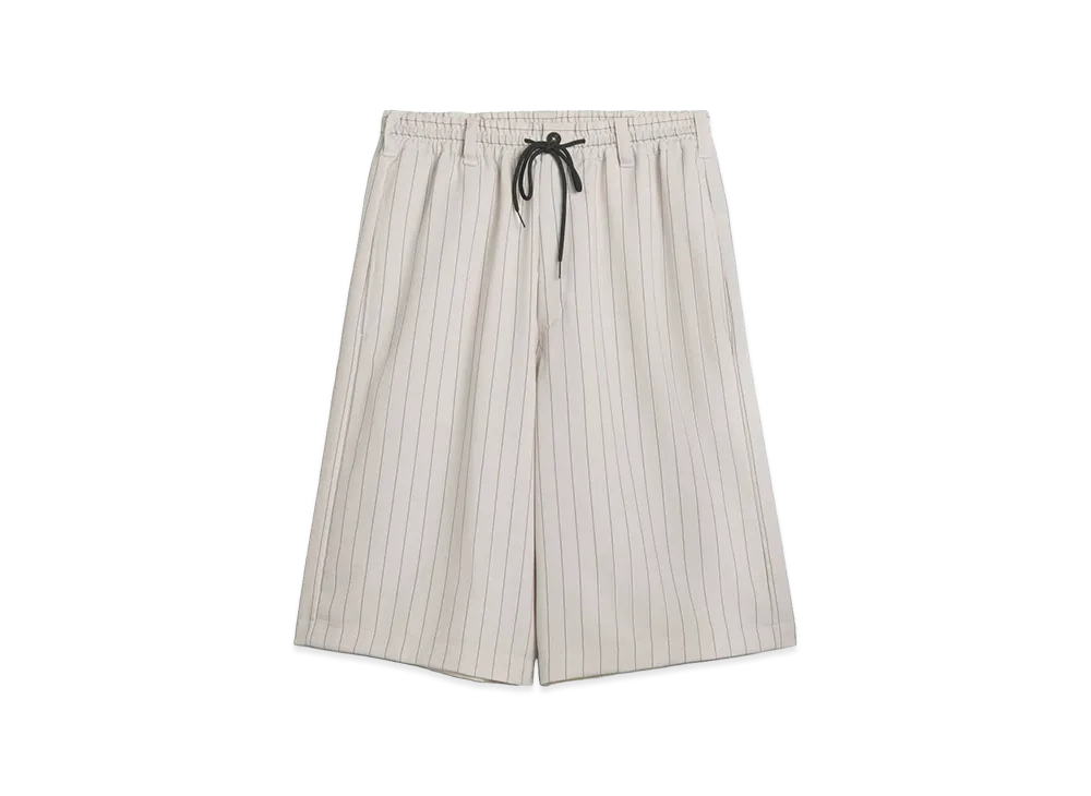 Y-3 Pinstripe Sport Uniform Shorts "White"