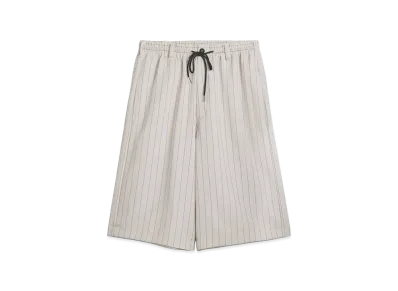 Y-3 Pinstripe Sport Uniform Shorts "White"