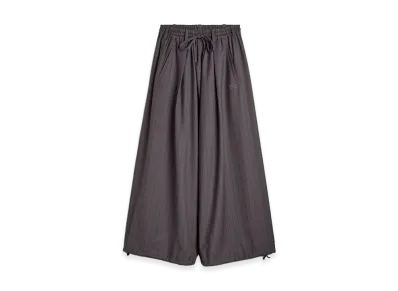 Y-3 Refined Wool Cropped Wide Leg Pants "Grey"