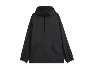 Y-3 Refined Wool Hooded Top 3-Stripes "Black"