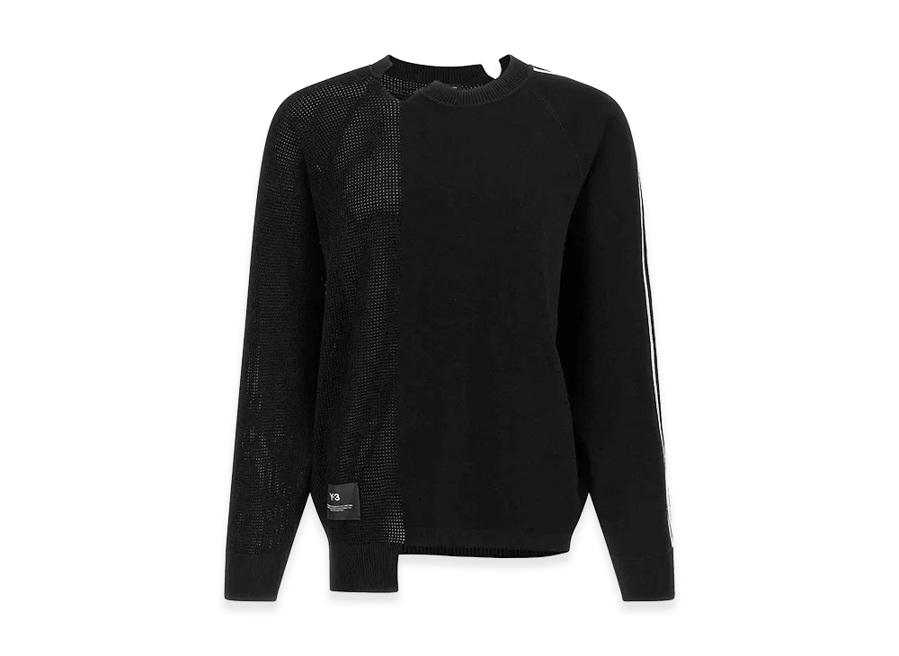Y-3 Women's Logo Knit Sweater "Black"