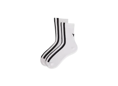 Y-3 Stripes' Socks "White"