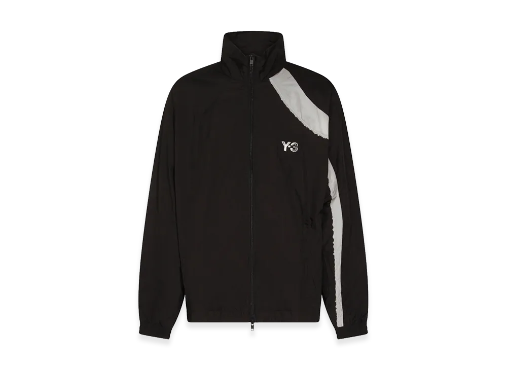 Y-3 Raw Edge 3 Stripes Nylon Shell Jacket "Black"
