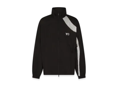 Y-3 Raw Edge 3 Stripes Nylon Shell Jacket "Black"