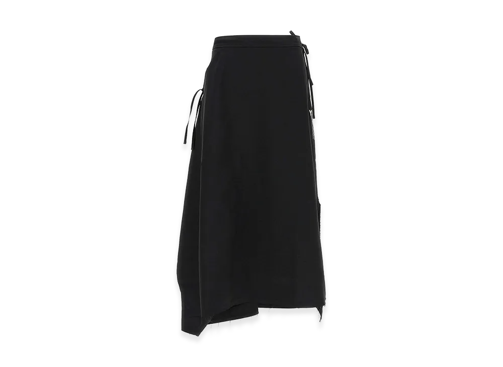 Y-3 Women's Sport Uniform Raw Cut 3-Stripes Skirt "Black"