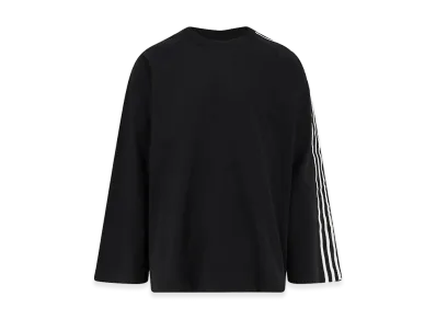 Y-3 Raw Edge 3 Stripes Long Sleeve Tee "Black"