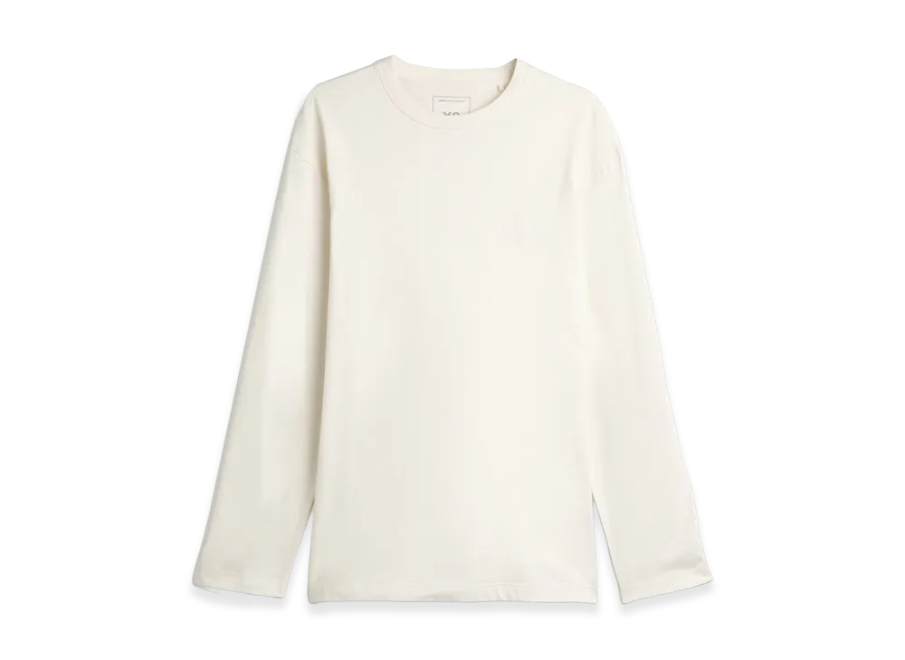 Y-3 Logo Long Sleeve Tee "White"