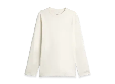 Y-3 Logo Long Sleeve Tee "White"