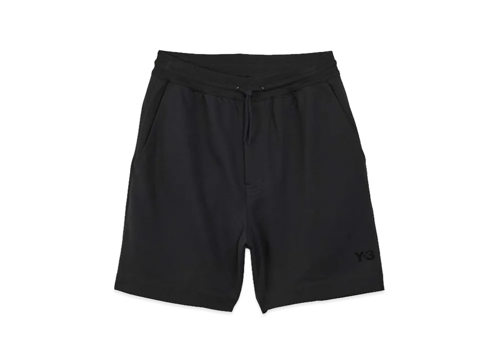 Y-3 French Terry One-Point Logo Waist Cord Shorts "Black"