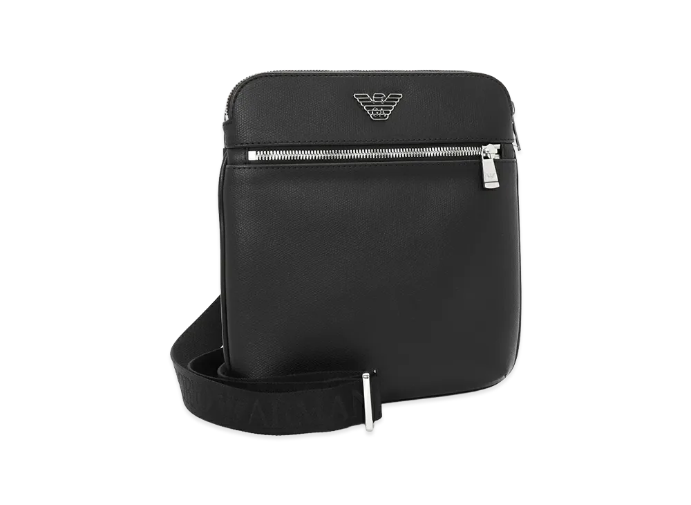 EMPORIO ARMAN Small Flat Shoulder Bag "Black"