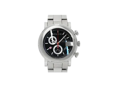 GUCCI G-Round Chronograph "Black/Stainless Steel"