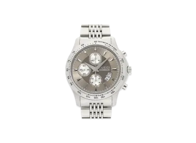 GUCCI G-Timeless XL Chronograph "Brown/Stainless Steel"