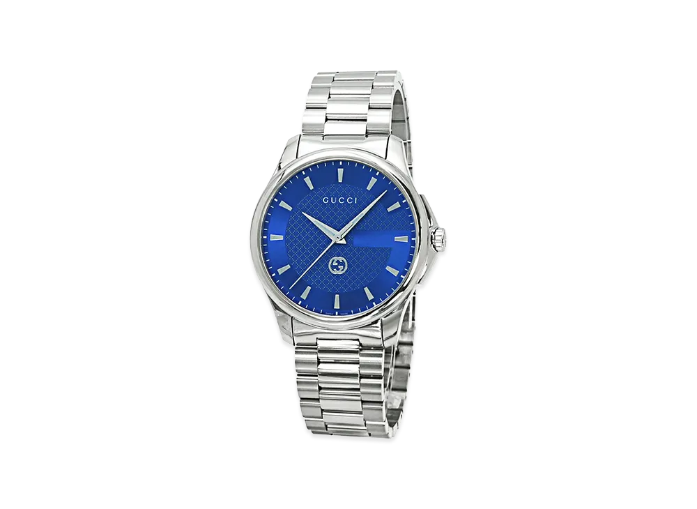 GUCCI G-Timeless Round "Silver/Blue"