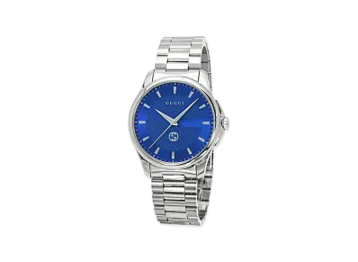 GUCCI G-Timeless Round "Silver/Blue"