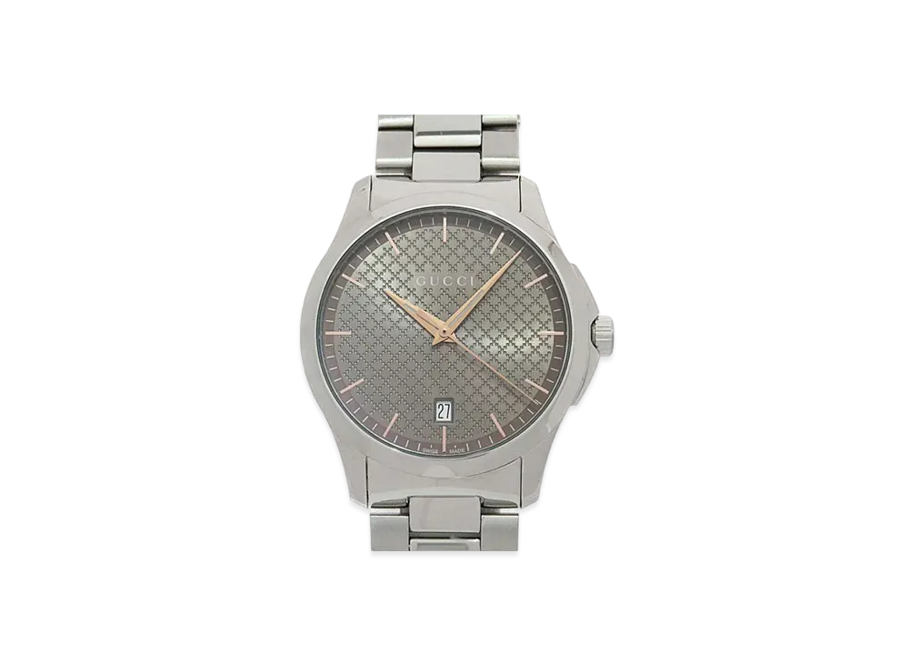 GUCCI G-Timeless "Brown/Stainless Steel"