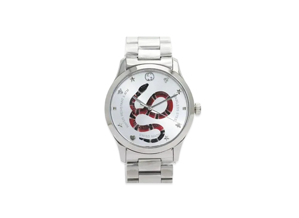 GUCCI G-Timeless King Snake "Silver/Stainless Steel"