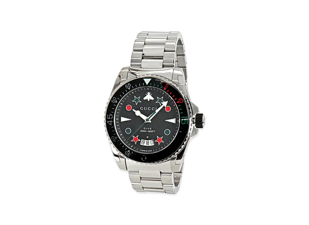 GUCCI G-Dive "Silver/Black"