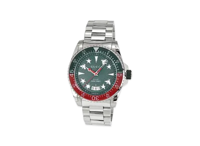 GUCCI G-Dive "Silver/Green"