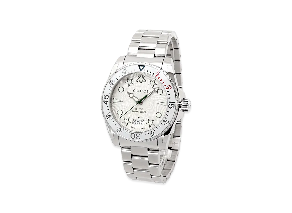 GUCCI G-Dive Quartz 40mm "Silver/White"