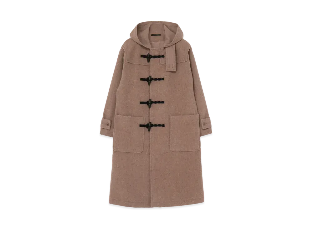 Yohji Yamamoto Wool Mosser Duffle Coat "Beige"