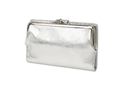 Y's Foil Smooth Leather Long Wallet "Silver"