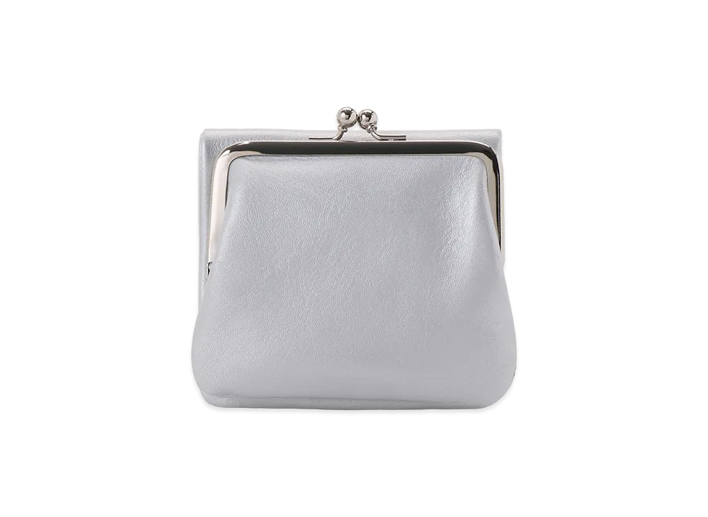 Y's Foil Leather Puffy Wallet "Silver"
