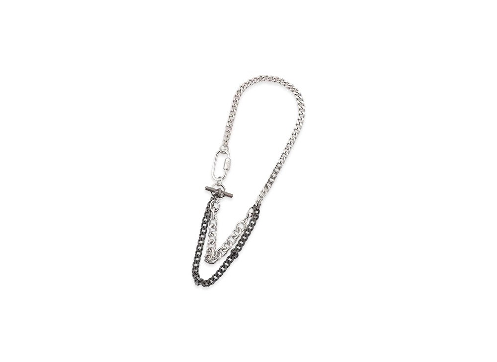 Y's Brass Silver Necklace B "Silver"