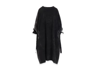 Y's 6oz Denim Chemical Wash Dress "Black"