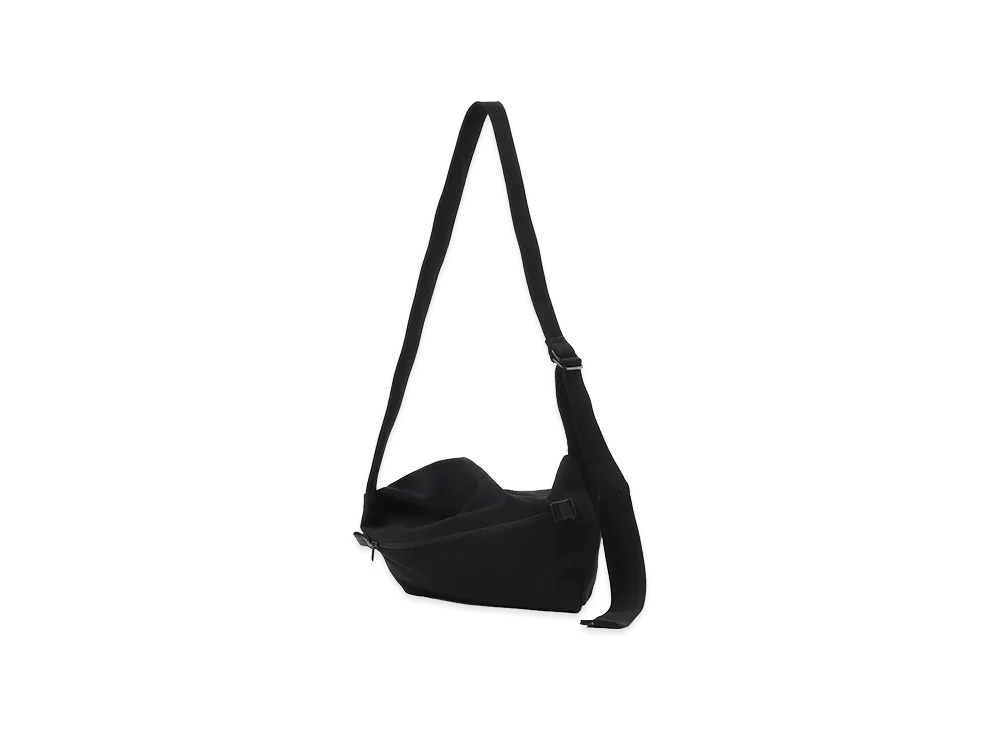 Y's High Twisted Gabardine Tuck Shoulder Bag S "Black"